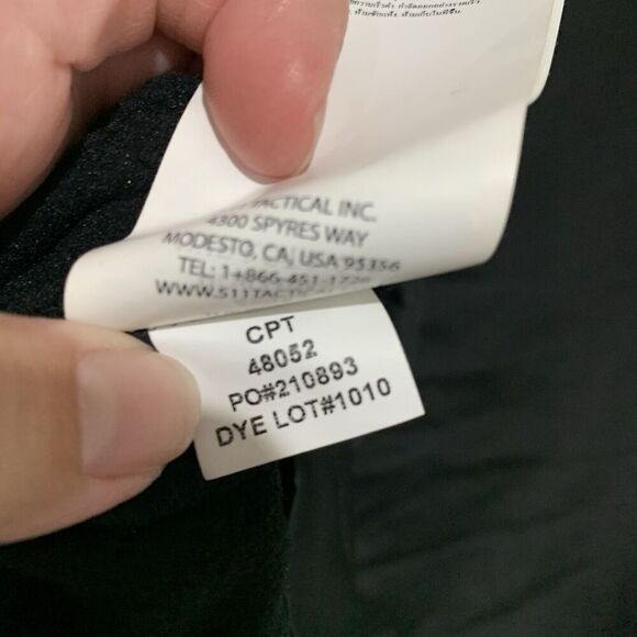 511 Tactical | Coat Jacket Black Lined Packable Front Zip Pockets- Size Large - Picture 8 of 10